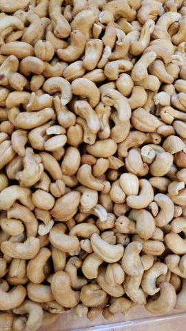 Roasted Unsalted Cashews $13.99/lb